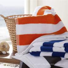 large cotton yarn dyed stripe beach pool towels